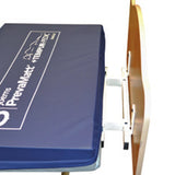 The Joerns length extender at the foot of an EasyCare bed, behind the foot panel