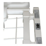 The Joerns width extension kit fitted to the side of a bed frame
