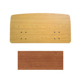 Joerns Classical bed panel in Spiced Cherry, shown above a swatch of the finish