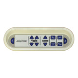 The Joerns AdvanceCare staff control, which is built into the foot panel of this set