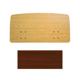 Joerns Classical bed panel in Cordovan, shown above a swatch of the finish