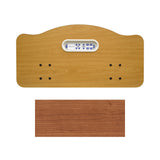 Joerns Traditional bed panel in Spiced Cherry, shown above a swatch of the finish