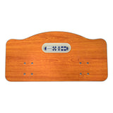 Joerns Traditional bed panel in Spiced Cherry, with the AdvanceCare staff control set into the panel