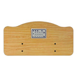 Joerns Traditional bed panel in Quartered Oak, with the WeCare staff control set into the panel