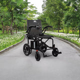 A Journey Air power chair on a paved park path