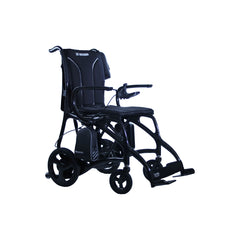 Journey Air Elite Max carbon fiber folding power chair, front three-quarter view from the right