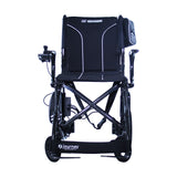 Journey Air Elite Max seen straight on from the front, showing the 17.7 inch seat and 19.75 inches between the arm rails