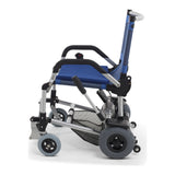 Journey Zinger in Blue, left side profile showing the swing-away footplate