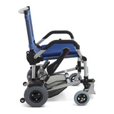 Journey Zinger in Blue, right side profile showing the 9 inch pneumatic rear tire