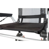 Close-up of the Journey Zoomer seat and armrest