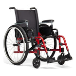 Ki Mobility Catalyst 4C in red, front three quarter view from a higher angle