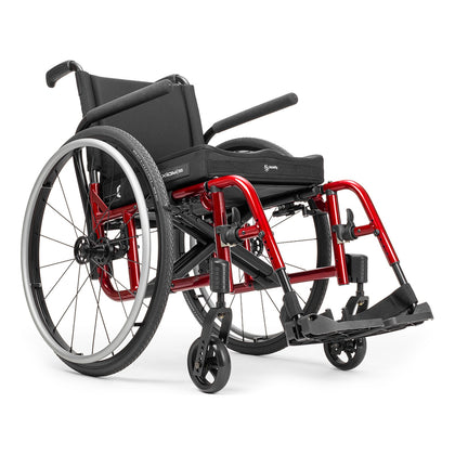 Ki Mobility Catalyst 5 in red, front three quarter view