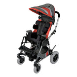 Kid Kart Xpress with an orange canopy and positioning supports
