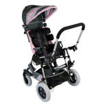 Kid Kart Xpress in pink with the seat facing the caregiver