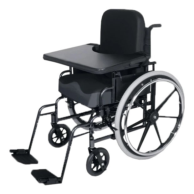 Durasoft full lap tray on a wheelchair