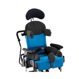 Everyday Activity Seat with the flat headrest, chest laterals, armrests and side pads add-ons