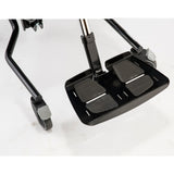 The one-piece metal footplate add-on on the hi-low chassis
