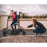 The MyWay Pedal add-on on a MyWay+ frame, outdoors