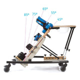 The five prone angles of the Pronestander, 45 to 85 degrees from the floor