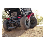 Extreme X8 rear drive wheels and motors on a dirt slope