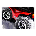 Extreme X8 knobby drive tire in snow