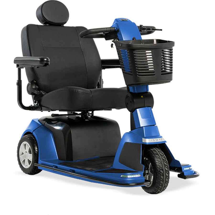 Pride Maxima 3-Wheel in Matte Ocean Blue, right-facing three-quarter beauty view