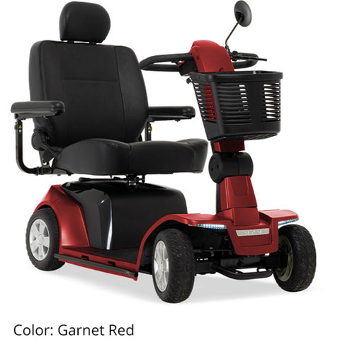 Pride Maxima 4-Wheel heavy-duty mobility scooter, right-facing three-quarter view