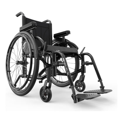 Motion Composites Helio A6 in Black, front three quarter view
