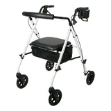 Medline Luxe Wide Rollator from the side