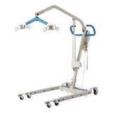 Medline MDS700EL powered base patient lift with its 6-point cradle