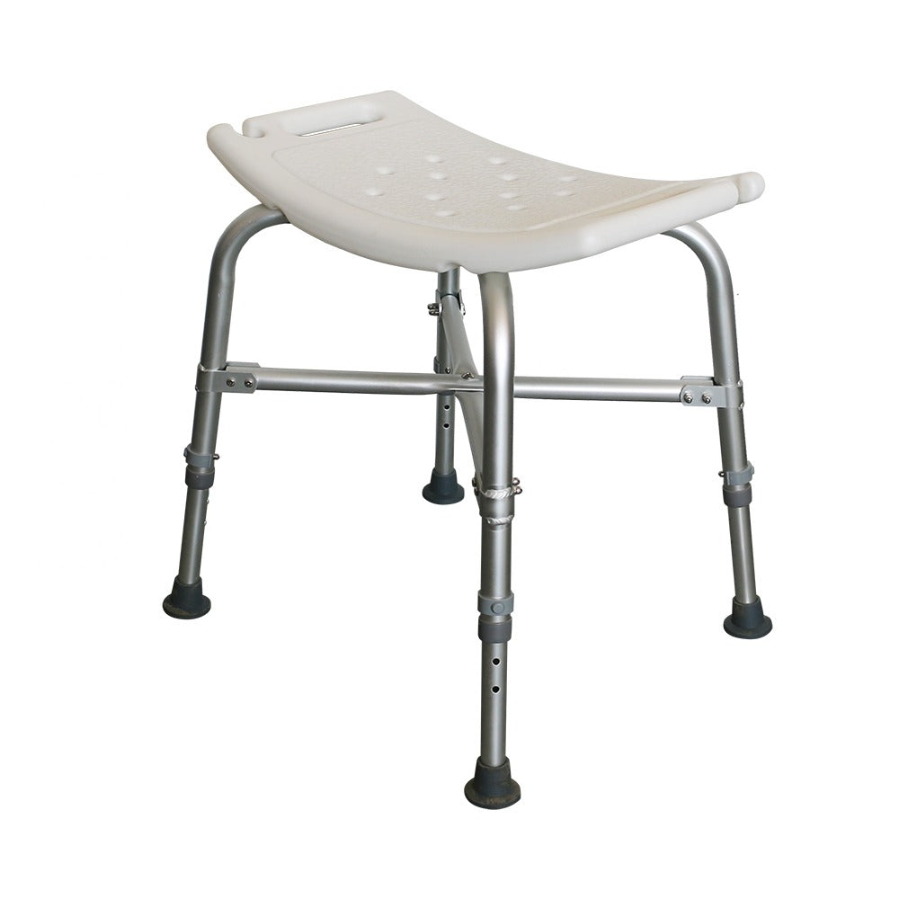 NOKA 1027HD heavy duty shower chair, three-quarter view from the front right