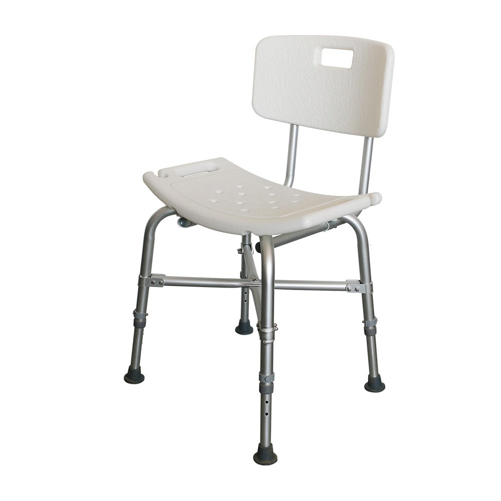 NOKA 1037HD heavy duty shower chair, three-quarter view from the front right