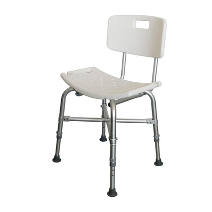 NOKA 1037HD heavy duty shower chair, three-quarter view from the front right