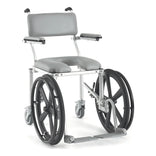 Nuprodx MC4020 RX self-propelled shower commode chair with 20 inch front wheels
