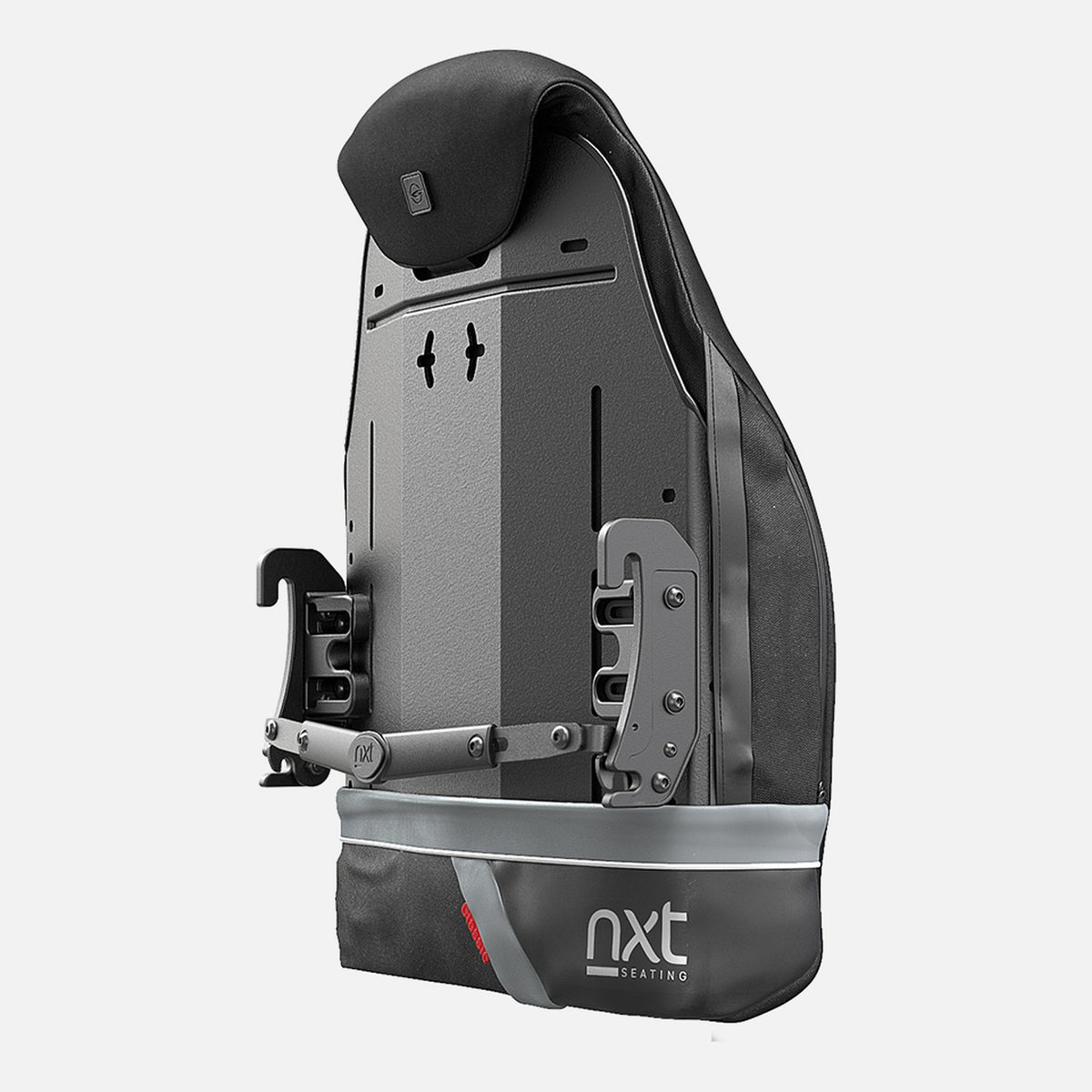 NXT Classic back support, rear angle with the QuickFit hardware