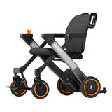 Paiseec W3 3-in-1 electric wheelchair in gray, from the side