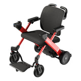 Paiseec W3 in red from the front left, with the footrest down
