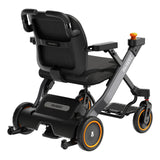 Paiseec W3 from behind, showing the handle bar, the basket and the battery