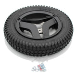 Permobil drive wheel, 3.00 x 8, solid, black, black rim, part 1830894