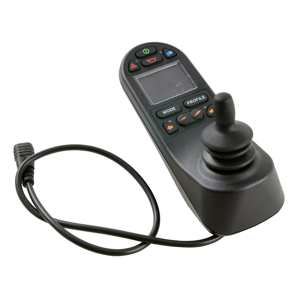 Permobil R-Net color joystick module, lights, mono jacks, part 613580