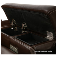 Armrest storage compartment on the Pride VivaLift Premier lift chair