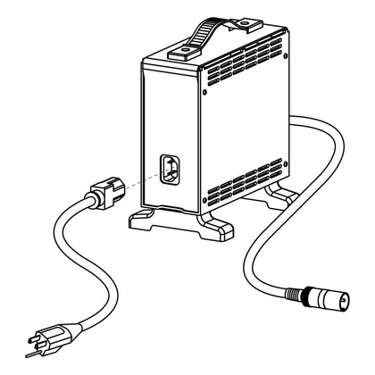 Pride 8A Off-Board Charger for the Jazzy 1450, part ELE2000091, Pride parts illustration