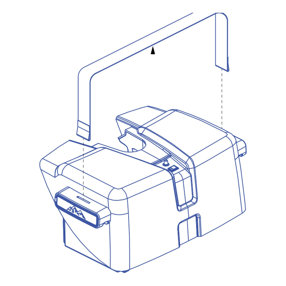 Pride Baja Bandit 20Ah Lithium Battery Box, part BAT2204152, Pride parts illustration