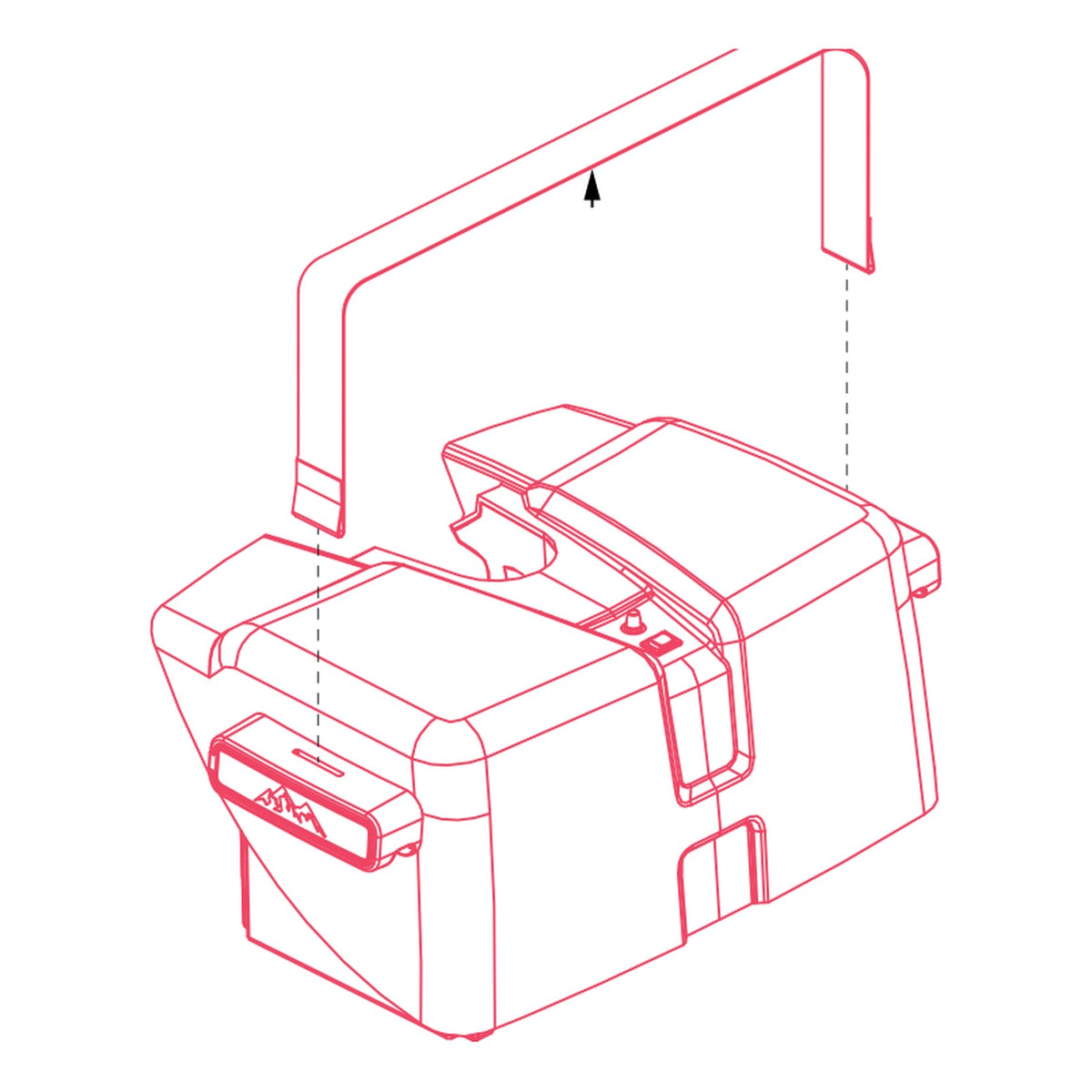 Pride Baja Bandit 40Ah Lithium Battery Box, part BAT2204150, Pride parts illustration