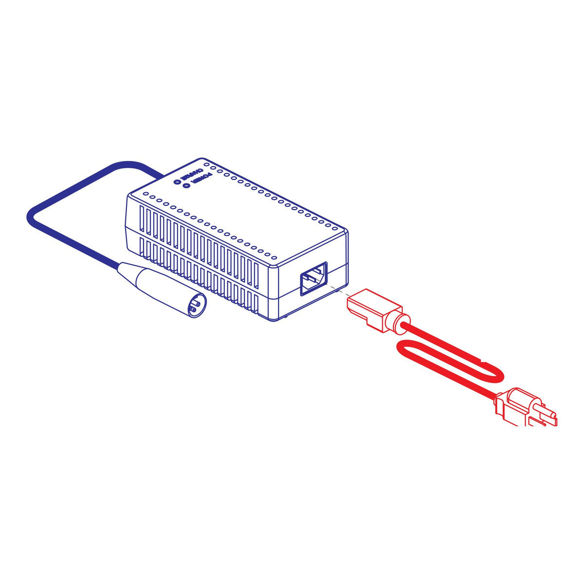 Pride Baja Bandit 42V 4A Lithium Charger, part ELE2205627, Pride parts illustration