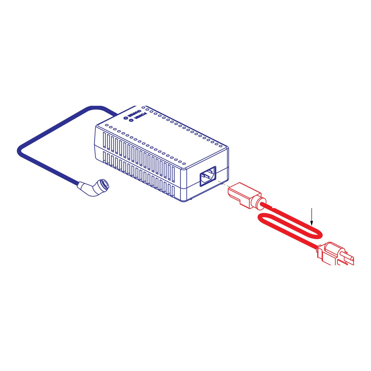 Pride Charge360 3.5A Magnetic Charger, part ELE2301737, Pride parts illustration