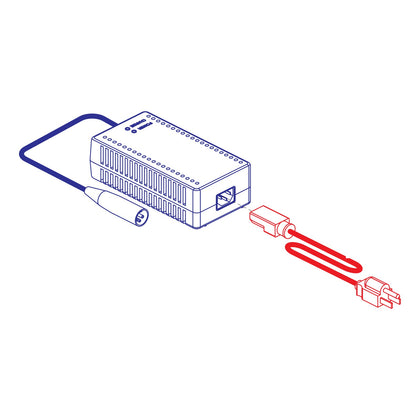 Pride Go Go 2A Off-Board Charger, part ELE1909103, Pride parts illustration
