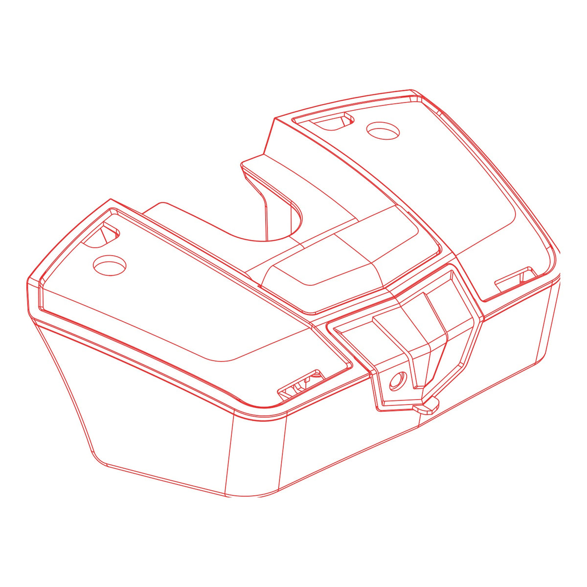 Pride Go Go Endurance AL+ 8Ah Lithium Battery, part BAT2201087, Pride parts illustration