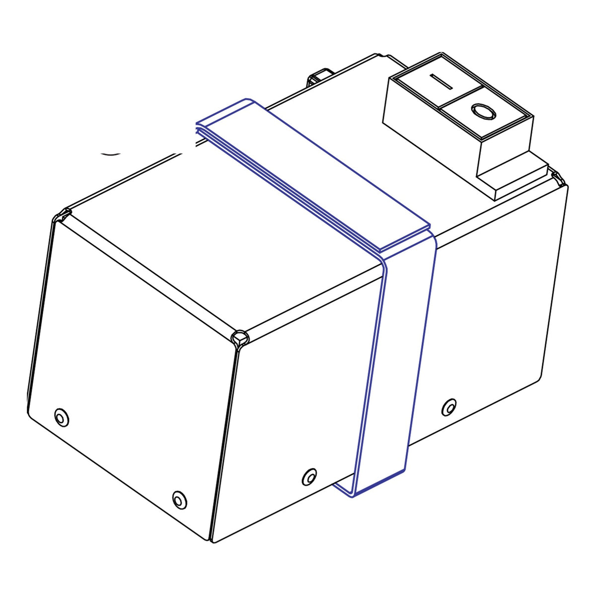 Pride iRide 36V 5.2Ah Lithium Battery, part MEC1901028, Pride parts illustration