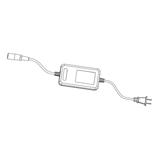 Pride Jazzy Carbon 24V 2A off-board charger with US plug, Pride parts illustration
